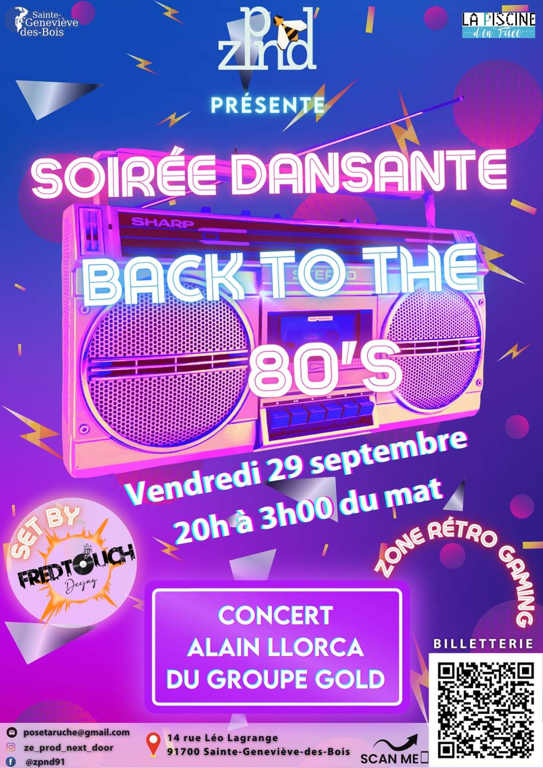 Soirée dansante - Back to the 80's